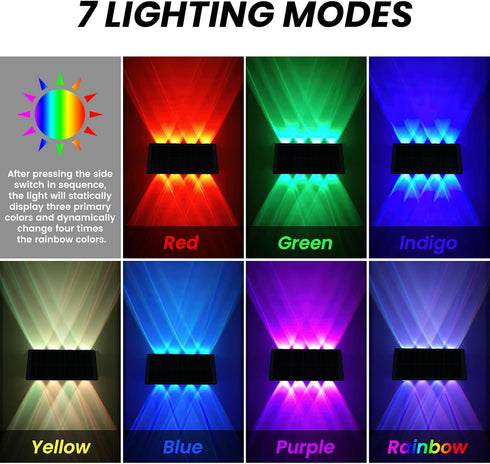 Solar Lights Fence (RGB Solar Lights Fence (1pcs))...