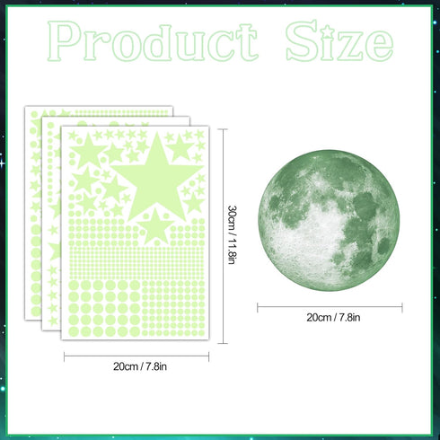Glowing Stars for Ceiling, 982PCS Glow in The Dark Stars,Space Wall Decals Solar System Galaxy Planets Wall Stickers for Kids, Wall Decor for Gilr...