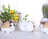 VanEnjoy 4.7 inch Large Version Cat Succlent Pots Cat Pot, with Drainage Hole, Flower Pot, Handmade Ceramic Ornaments Cat Gifts for Cat Lovers Off...