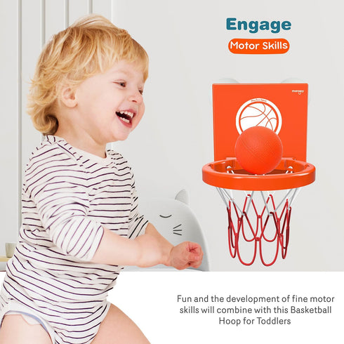 Bath Toys - Bathtub Basketball Hoop for Kids, Toddlers - Mold Free Bath Toys with 3 Strong Suction Cups and 4 Soft and No Hole Balls - Fun Toddler...