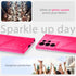 AICase for Samsung Galaxy S24 Ultra Case Glitter, Sparkly Bling Girls Women Girly Sparkle Cute Protective Phone Case for Samsung S24 Ultra, Hot Pi...
