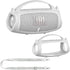 Silicone Cover Case for JBL Charge 5 Portable Bluetooth Speaker, Protective Skin Case for JBL Charge 5 Portable Bluetooth Speaker Accessories(Whit...