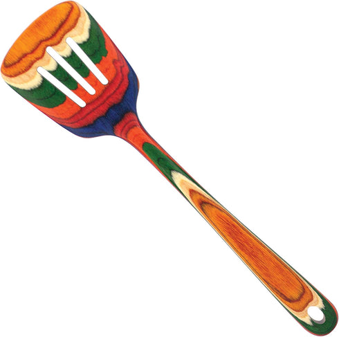 Totally Bamboo Baltique Marrakesh Collection 12-1/2" Wooden Slotted Spatula, Safe for Nonstick...