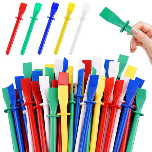 WXJ13 50 pcs Glue Spreaders,Colored Plastic Glue Smear Sticks Applicator Glue Scrapers,Glue Roller...