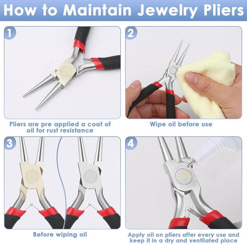 Round Nose Pliers, Wire Jewelry Making Tools Bead Pliers for Wire Wrapping, Jump Rings Making, Jewelry Making Supplies, DIY Craft...