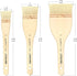 XDT#5249 Hake Artist Paint Brush 3 Piece Set Medium Soft Premium Goat #1.18in #2in #2.95in, Acrylic Oil Watercolor...