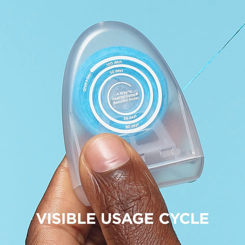 REACH POP Dental Floss | Vegan Wax & PFAS-Free | Durable & Shred Resistant | Slides Smoothly & Easily | Effective Plaque Removal | Blue Color Flos...