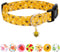 Dog Collar,Personalized Adjustable Cute Puppy Collars for Girl Female Boy Dogs Flower Patterned Design,Soft Pet Collar with Safe Buckle for Small ...