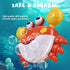 Crab Bath Toys for Toddlers 1-3 2-4 Bathtub Bubble Maker with Music Automatic Kids Bathtub Bubble Machine Baby Bath Toys for Infants 6-12 12-18 Mo...