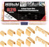 Hilitchi 525Pcs TC-1, TC-A, TC-B, TC-C, TC-T Non-Insulated U Shape Copper Ring Terminals Crimp Assortment Kit Wire Spade Electric Butt Connector...
