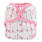 One Size Cloth Diaper Cover Snap with Double Gusset (Pink Arrows)...