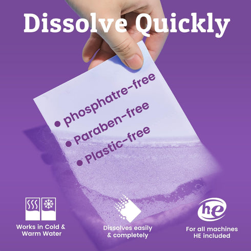 Laundry Detergent Sheets, lavender, 164 Loads, Eco Laundry Strip for Travel & Home - Plastic-Free Hypoallergenic LiquidLess Soap Strips, Plant-bas...