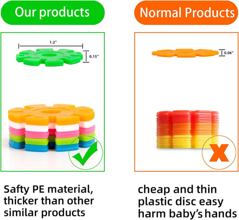 Snowflakes Building Blocks Set,Interlocking Plastic Construction Disc,Educational STEM Building Toys for Kids...