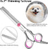 Professional Dog Grooming Scissors with Safety Round Tips, 3 in 1 Dog Grooming Scissors Kit, 4CR Stainless Steel Professional Pet Grooming Shears ...