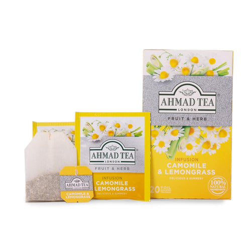 Ahmad Tea Camomile & Lemongrass Infusion, 20 Count (Pack of 6)...