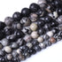 45PCS 8MM Natural Black net Work Beads Round Loose Stone Beads for Jewelry Making DIY Energy Stone Healing Power Bracelet 15"...
