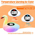 Baby Bath Thermometer with Colorful Lights, Rechargeable Bath Thermometer Baby Safety, Swan Baby Bath Temperature Toy, BPA-Free Baby Bathtub Water...