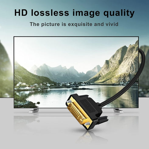 DVI to DVI Cable 6ft DVI-D 24+1 Cable Male to Male Digital Video Monitor Cable,Support 1920x1200,for Gaming, DVD, HDTV and Projector...
