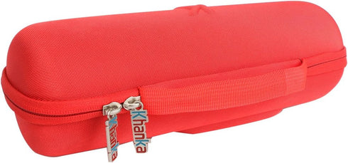 Khanka Hard Travel Case Replacement for JBL Charge 3 Waterproof Portable Wireless Bluetooth Speaker. Extra Room for Charger and USB Cable (red)...
