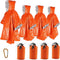 Emergency Blanket Poncho, 4 Pack Ultralight Waterproof Thermal Survival Space Blanket Ponchos with Hood for Camping Hiking Outdoor...
