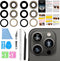 2PCS ASDAWN Back Rear Camera Lens Glass Replacement for iPhone 13 Pro Max and 13 Pro Camera Glass Lens replacement with Pre-Installed Adhesive + R...