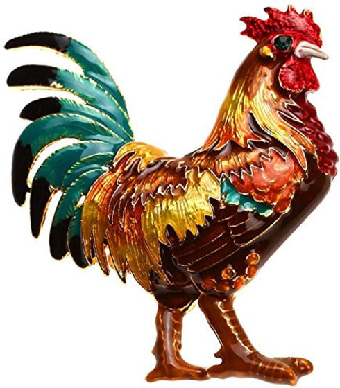 Rooster Brooch Pin...
