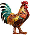 Rooster Brooch Pin...