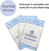 Suessie Disposable Placemats for Baby, Forest Animals (60 Count)...