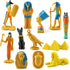 Ancient Egypt Toys Egyptian Toys for Kids Miniature Egyptian Figurines Set Pyramid Mummy Egyptian Toys Egyptian Party Decorations Supplies Birthda...