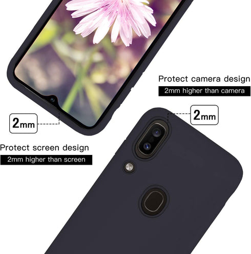 for Samsung Galaxy A20/A30 Slim Gel Case - Full Body Protection, Shockproof, Drop Protection (Black)...