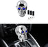 ASUBHA Skull Shifter Knob, Personalized Skull Shifter Head with Adjustable LED Double Eyelet Decorations, Gear Knob Head Universal Car Interior Ac...