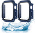 Waterproof Case 41mm for Apple Watch Series 9 8 7 with Tempered Glass Screen Protector, iWatch Full Protective Hard PC Bumper Face Cover for Men&W...