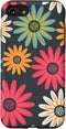 iPhone SE (2020) / 7 / 8 Floral Daisy Flowers Pink Green Orange Grey Pattern AEN021 Case...