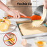 U-Taste Silicone Baking Spatula Set: 600ºF High Heat Resistant, Food Grade Flexible Rubber Kitchen Cooking Mixing Scraper, Food Grade Seamless Ute...