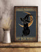 Black Cat Witch Halloween Hello Darkness My Old Friend Decor Poster No Frame Metal Tin Sign Hanging Retro Plaque Kitchen Poster Cafe Bar Pub Store...