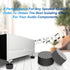 Monosaudio Carbon Fiber Speaker Spike Floor Protectors Speaker Isolation Feet 40x20mm Speaker Spike Floor Protectors Pad Stand for Audio,Speakers,...