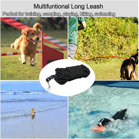 MayPaw 15FT/20FT/25FT/30FT/35FT/40FT/50FT/100FT Long Rope Training Dog Leash- Heavy Duty Nylon Recall Pet Tracking Line- for Small Medium Dogs Out...