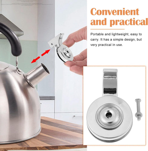 Whistling Teakettles Tea Kettle Pot Whistle Replacement: Stainless Steel Teapot Whistle Water Boiling Kettle Warning Whistle Nozzle Teapot Spout T...