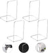MerryNine Clear Book Ends 4pcs, Acrylic Bookends for Shelves, Non-Slip Bookend Decorative for Heavy Duty Book, Books Holder Stopper for Kids, Book...