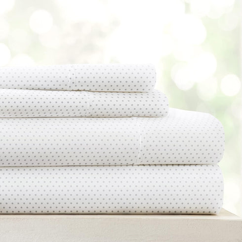 Linen Market Double-Brushed Patterned Microfiber Twin Sheet Set 3 Piece – Oeko-TEX Certified Ultra Soft & Wrinkle-Free - 16" Deep Pocket Sheets - ...