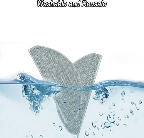 6 Pcs Mop Pads Accessories for Lubluelu L20 Robotic Robot Vacuum Cleaner, Washable and Reusable Microfiber Mop Pads Replacement Part...
