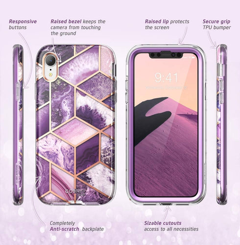 i-Blason Cosmo Full-Body Bumper Case for iPhone XR 2018 Release, 6.1" (Ameth)...