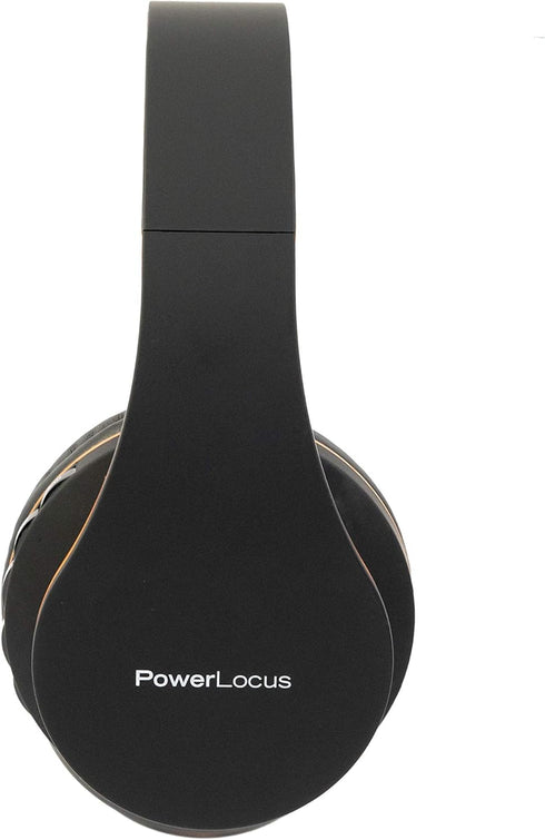 PowerLocus Wireless Bluetooth Over-Ear Stereo Foldable Headphones, Wired Headsets Rechargeable with Built-in Microphone for iPhone, Samsung, LG, i...