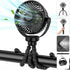 Baby Stroller Fan, Portable Fan 5200mah with LED Lights, Clip on Fan for Baby, Mini Desk Hanging Fan Battery Rechargeable Personal Fan for Strolle...