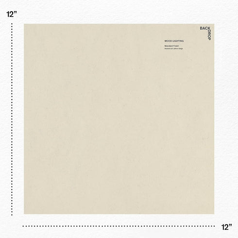 BACKDROP | Premium Interior Paint | Large Adhesive Paint Swatch | MOOD LIGHTING - Soft, Neutral Yellow-Beige | 12" x 12" Color Sample...