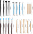 RUBFAC Polymer Clay Tools, Clay Tools Kit, 24pcs Clay Sculpting Tools Set with Stylus and Rock Painting Kit - Air Dry Clay Modeling for Pottery an...