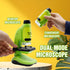2 in 1 Microscope for Kids with Detachable Mini Pocket Microscope 50X-250X Slides Specimens & Colorful LED Light Experiments Educational Toys STEM...