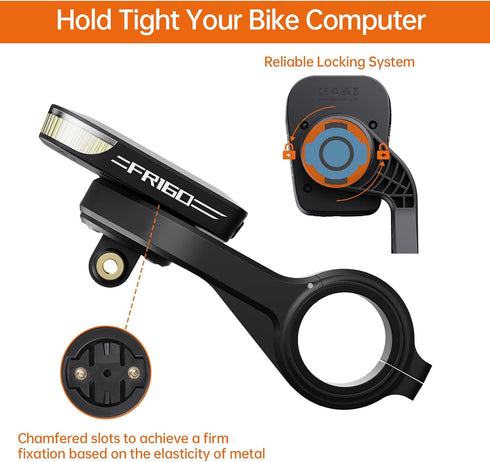 Ravemen AOM01 Out-Front Mount Compatible with Garmin Bike Computers and GoPro/ FR160 - Fit 31.8mm Handlebars...
