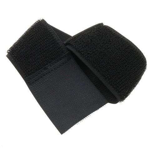 4PCS Adjustable Football Leg Wrap Black Nylon Elasticated Sweatband Anti Collision Sport Bandage Leg Brace Suitable for Running Mountaineering Hik...