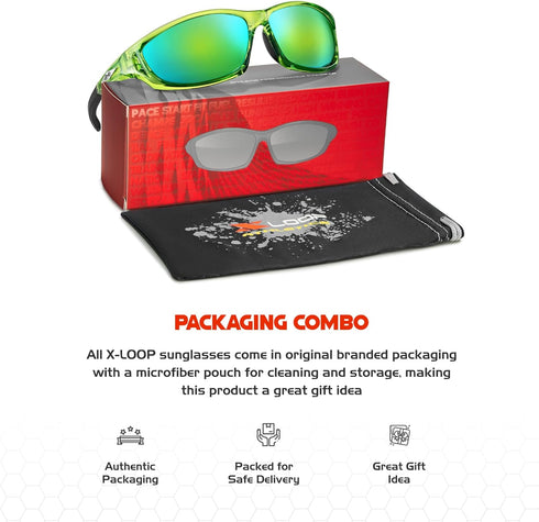 Polarized Sports Sunglasses for Men - UV400 Baseball Running Cycling Golf Glasses...
